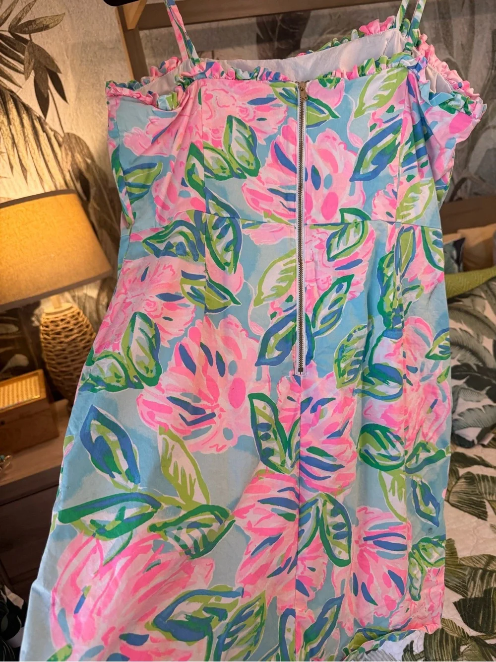 Lilly Pulitzer Multicolor Floral Dress with spaghetti straps - Picture 4 of 5